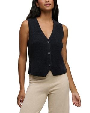 Barefoot Dreams Cozychic Ultra Lite Button Front Vest - Black
