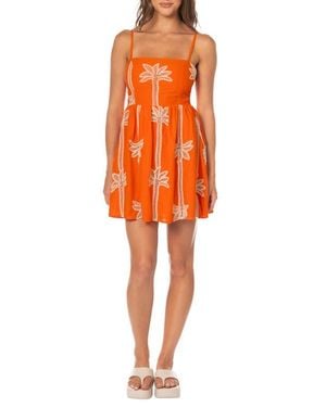 Maaji Tangerine Tropiccs Emiliana Cover-Up Dress - Orange