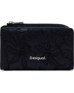 Desigual Medium Faux Leather Wallet - Black