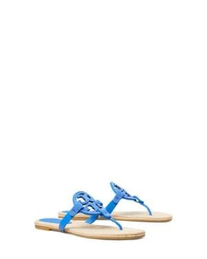 Tory Burch Miller Beaded Espadrille Sandal - Blue