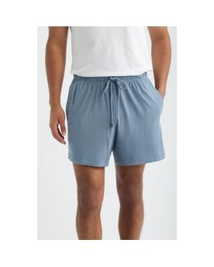 Daniel Buchler Modal Blend Pajama Shorts - Blue