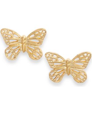 Kiara by Ki-Ele Taylor Butterfly Stud Earrings - Metallic