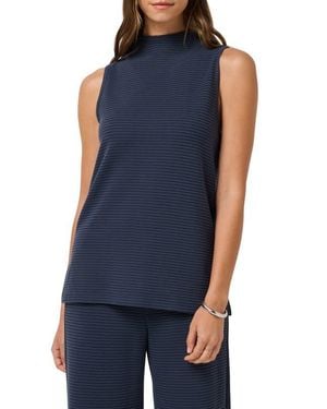 Travis Mathew Coastal Rib Mock Neck Tank - Blue