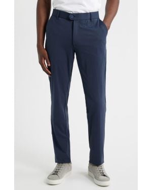 Scott Barber Sono Flat Front Stretch Chinos - Blue