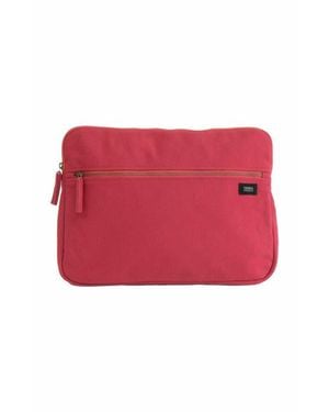 Terra Thread 15.6-Inch Organic Cotton Laptop Sleeve - Red