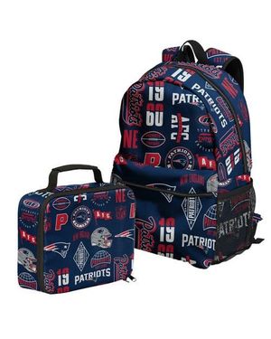 Outerstuff New England Patriots Backpack And Lunchbox Set - Blue