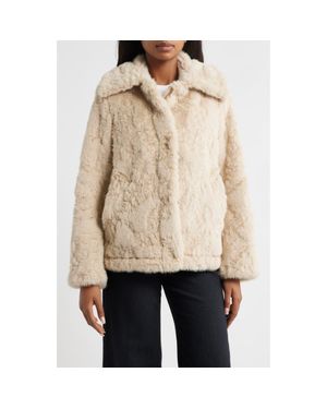 Sam Edelman Faux Fur Jacket - Natural