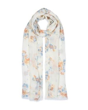 Ralph Lauren Floral Crinkled Wrap - White