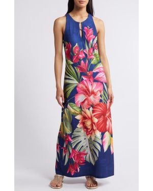 Tommy Bahama Jasmina La Botanica Floral Maxi Dress - White