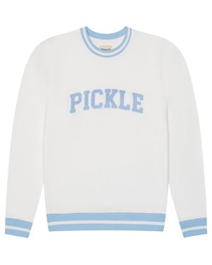 Ellsworth & Ivey Elle Sweatshirt Collegiate Pickle - White