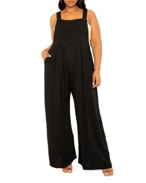 Buxom Couture Wide Leg Jumpsuit - Black
