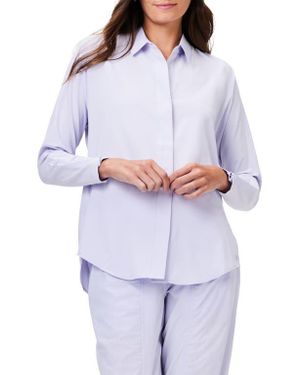 NZ ACTIVE by NIC+ZOE Performance Snap-Up Shirt - White