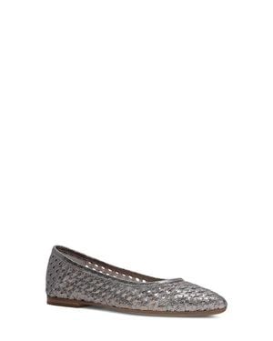 Frye Heather Woven Pointed Toe Flat - White
