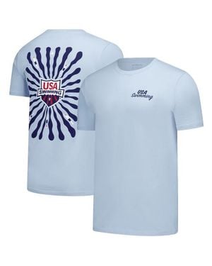 Flomotion Usa Swimming Swim Meet 2.0 T-Shirt - Blue