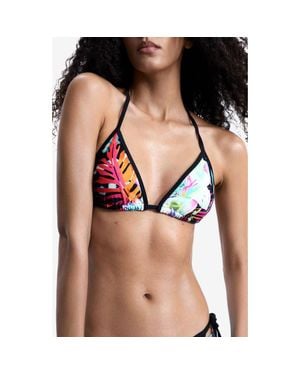 Desigual Daiquiri Triangle Bikini Top - Black