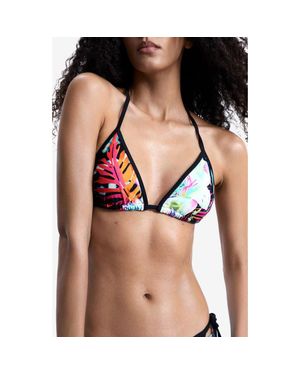 Desigual Daiquiri Triangle Bikini Top - Black