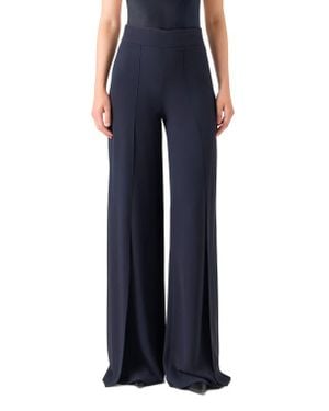 Akris Fellia Slit Wide Leg Pants - Blue