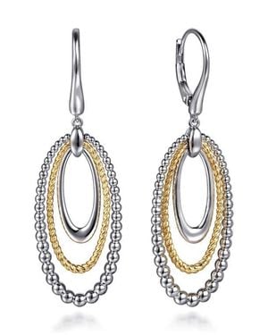 Gabriel & Co. 14K Bujukan Drop Earrings - Metallic