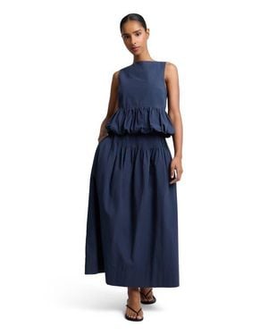 Onia Full Pintuck Skirt - Blue