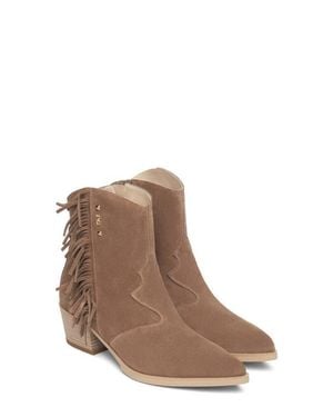 Nero Giardini Fringe Western Bootie - Brown