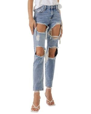 Grey Lab Distressed Jeans - Blue