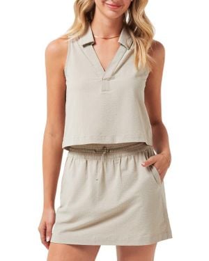 Travis Mathew Timeless Breezeblend Sleeveless Polo - White
