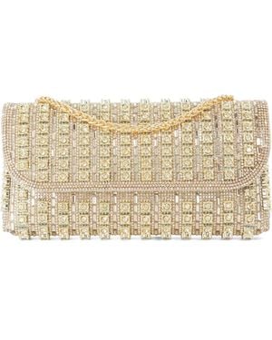 Dune Elabourate Crystal Clutch - Metallic