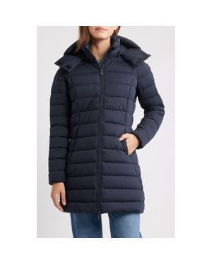Save The Duck Dorothy Water Resistant Quilted Puffer Coat - Blue