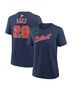 Nike Javier Báez Detroit Tigers Name & Number T-Shirt - Blue
