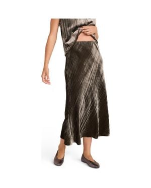 Haven Well Within Textured Velvet Maxi Skirt - Multicolor