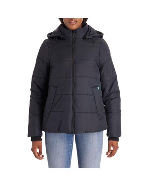 Modern Eternity Leia 3-In-1 Water Resistant Maternity/Nursing Puffer Jacket With Removable Hood - Black