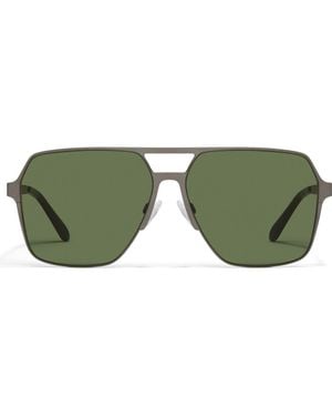 Quay Backstage Pass 60Mm Aviator Sunglasses - Green