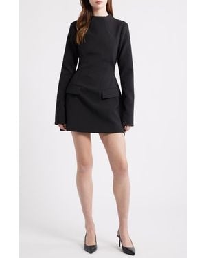 Odd Muse The Ultimate Muse Split Sleeve Minidress With Pockets - Black