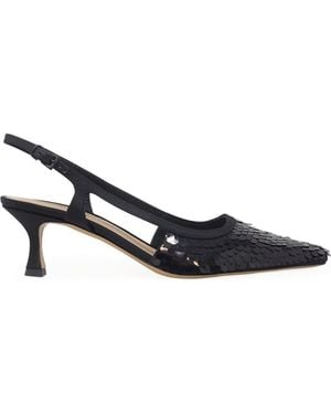 Madison Maison Sequence Snip Toe Slingback Heel - Blue