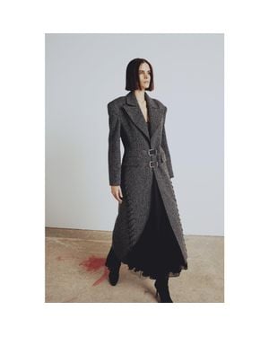 Pcfg Wool & Cashmere Blend Your *Itch Cashmere Blend Long Overcoat - Gray