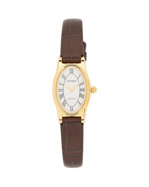 CENDRE Emmeline Leather Strap Watch, 16Mm X 24Mm - White