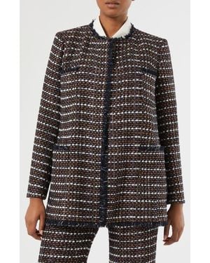 Marina Rinaldi Fervida Tweed Jacket - Black