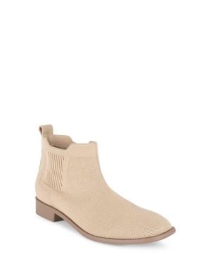 Tahari Roundabout Knit Bootie - Natural