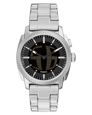 Fossil Machine Big Tic Anadigi Bracelet Watch, 41Mm - Metallic