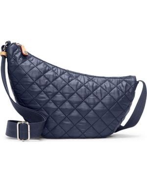 MZ Wallace Small Metro Smile Shoulder Bag - Blue