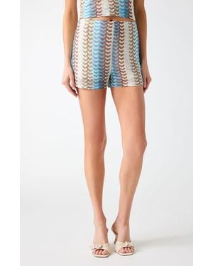Guess Gianna Knit Shorts - Blue