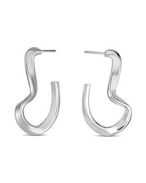 Nabs and Babs Sahab Hoop Earrings - Metallic