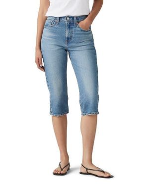 Levi's Wedgie High Waist Capri Jeans - Blue