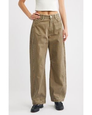 Damson Madder Felix Wide Leg Jeans - Natural
