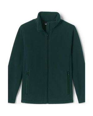 Lands' End Kids Mid-Weight Fleece Jacket - Green