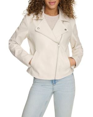 Levi's Essential Faux Leather Moto Jacket - White