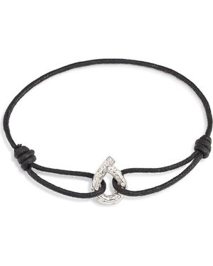 Tabayer Oera Edition Diamond Cotton Cord Bracelet - Metallic