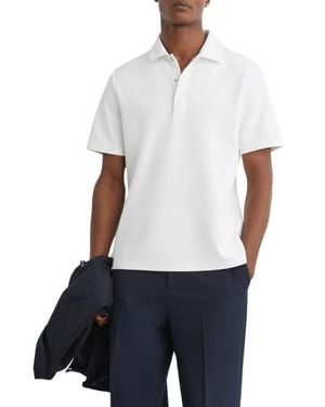 Reiss Reed Performance Polo - White