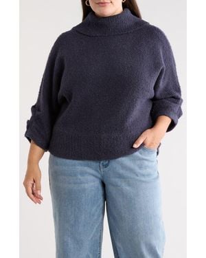 Wit & Wisdom Dolman Blouson Sleeve Sweater - Blue