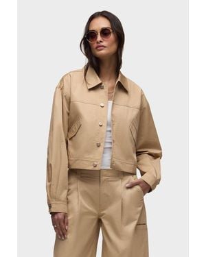 Hudson Jeans Gigi Swing Trucker Jacket - Natural